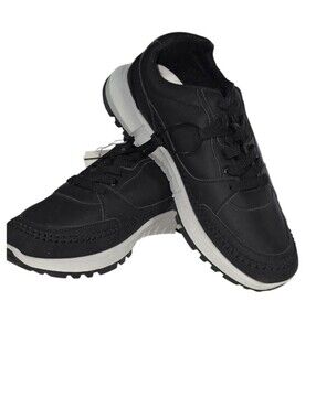 #007 Men's Black Casual Lace-Up Sneakers
